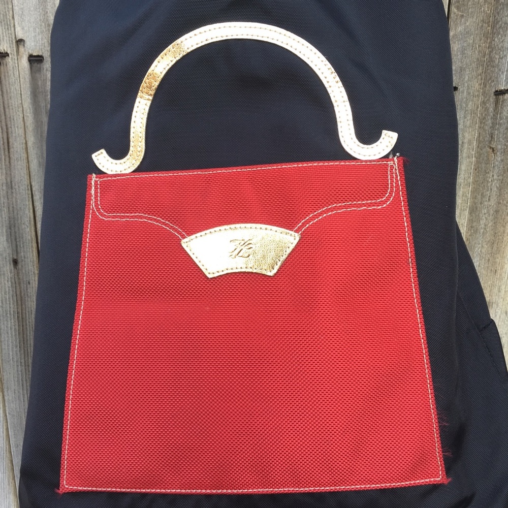 Karl Lagerfeld Vintage Reversible Backpack Nylon - Picture 3 of 8